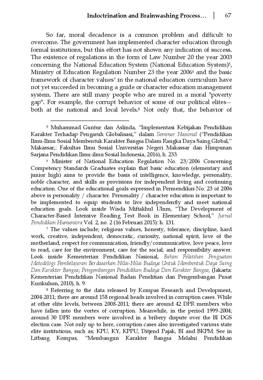 juris Islamic Characters Education Construct Of Young Generation Based On Local Cultural Values Of Lampung Indigenous Peoples