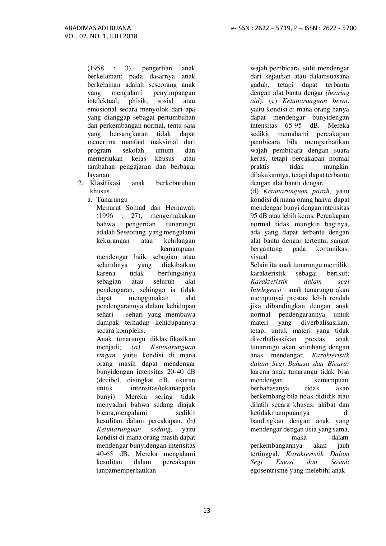 JURIS Kajian Penanganan Terhadap Anak Berkebutuhan Khusus