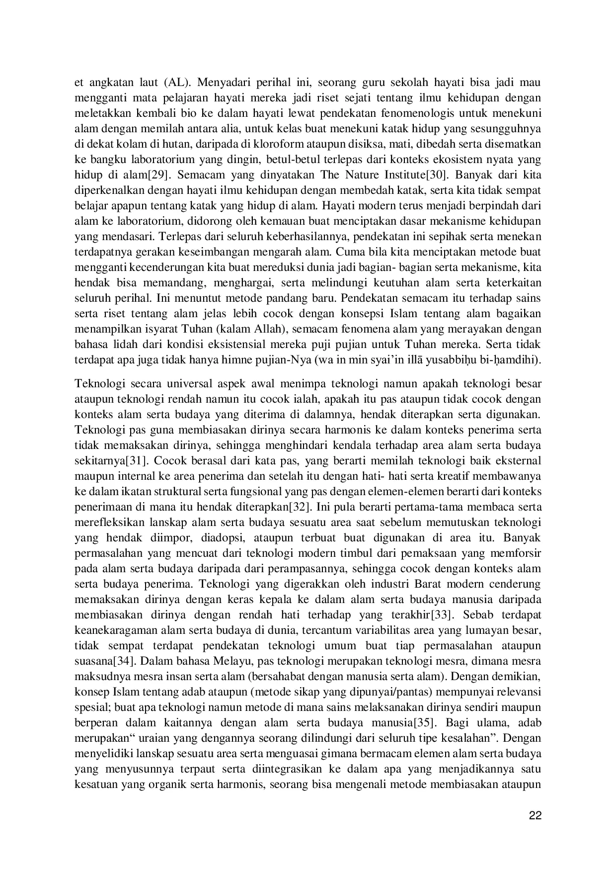 JURIS Tindakan Operasionalisasi Pemahaman Sains dan Teknologi Terhadap Islam