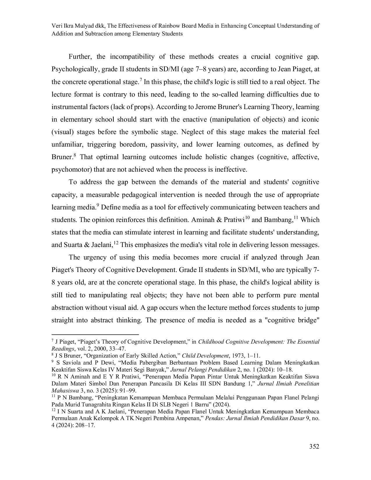 JURIS The Effectiveness of Rainbow Board Media in Enhancing Conceptual Understanding of Addition and Subtraction among Elementary Students