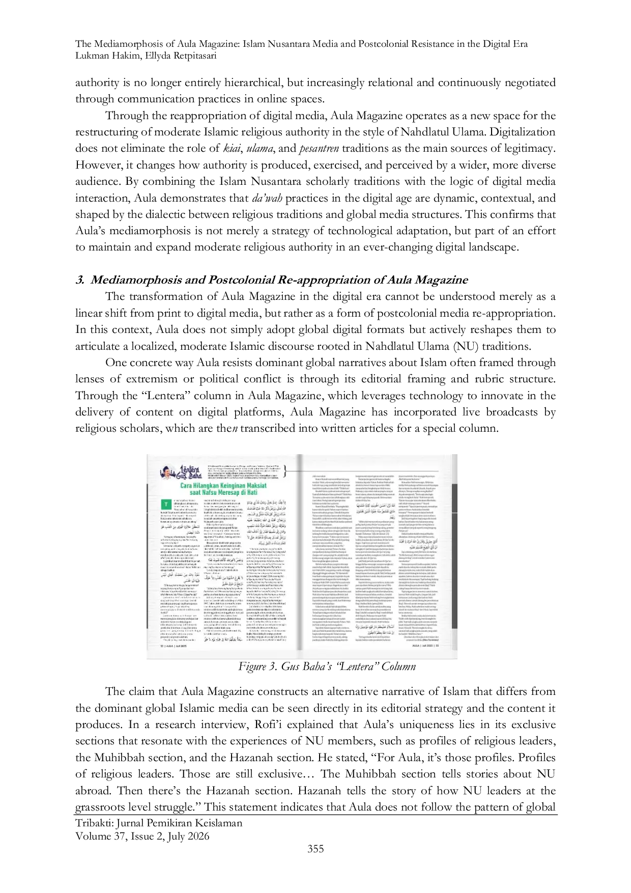 JURIS The Mediamorphosis of Aula Magazine Islam Nusantara Media and Postcolonial Resistance in the Digital Era
