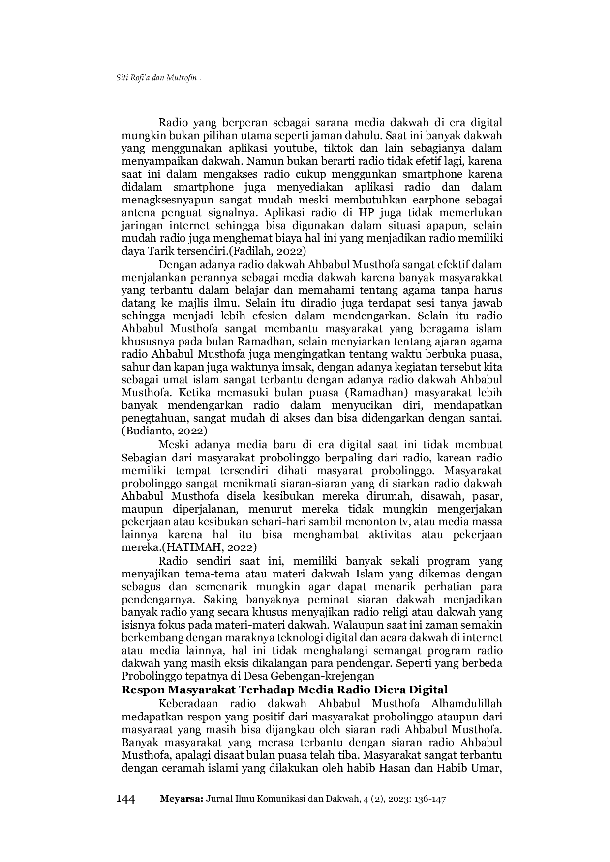 JURIS Efektifitas Media Konvensional Dalam Aktivitas Dakwah