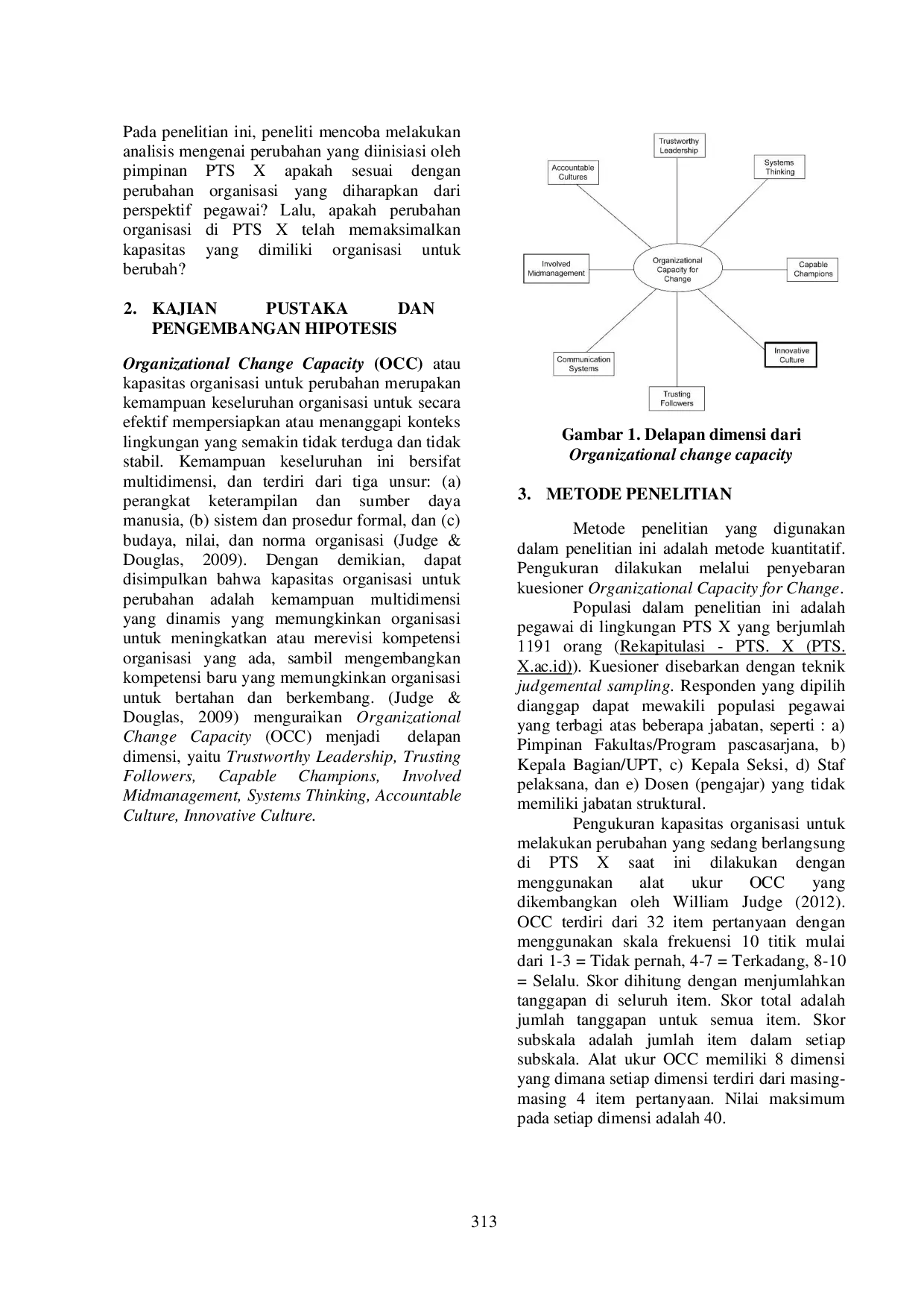 JURIS Analisa Perubahan Organisasi Menggunakan Pendekatan Organizational Change Capacity