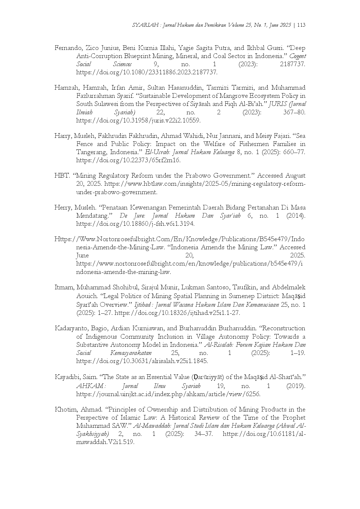 juris Reconstructing Mining Governance through Maqasid al Sharia Towards Natural Resource Management Public Welfare Oriented