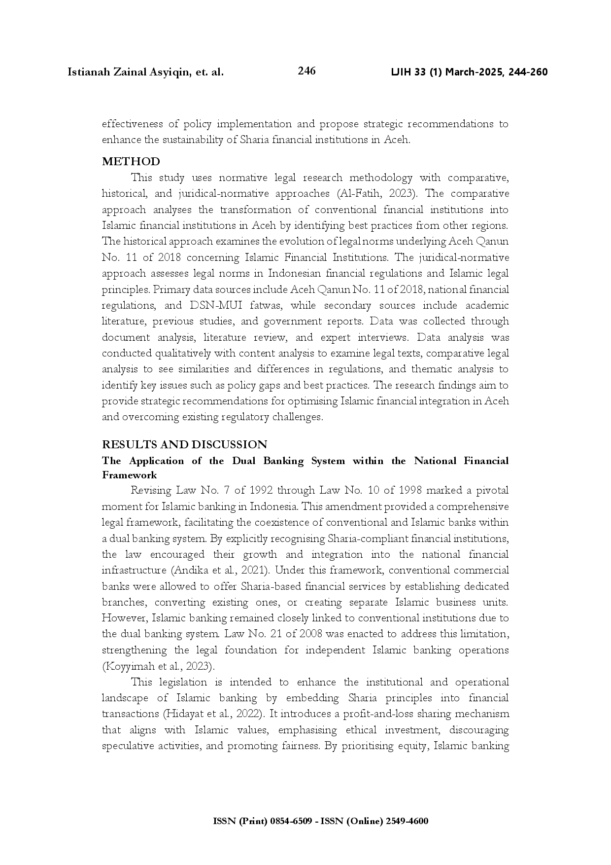 juris Local Government s role in Aceh s sharia banking transition legal and institutional perspectives