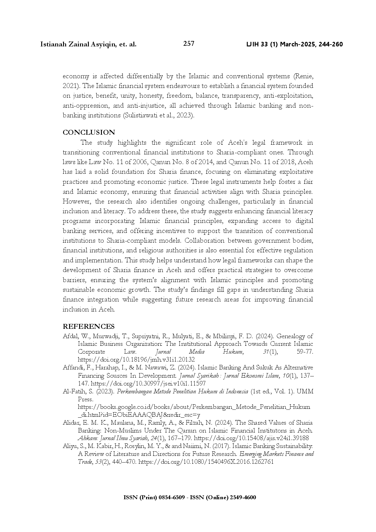 juris Local Government s role in Aceh s sharia banking transition legal and institutional perspectives