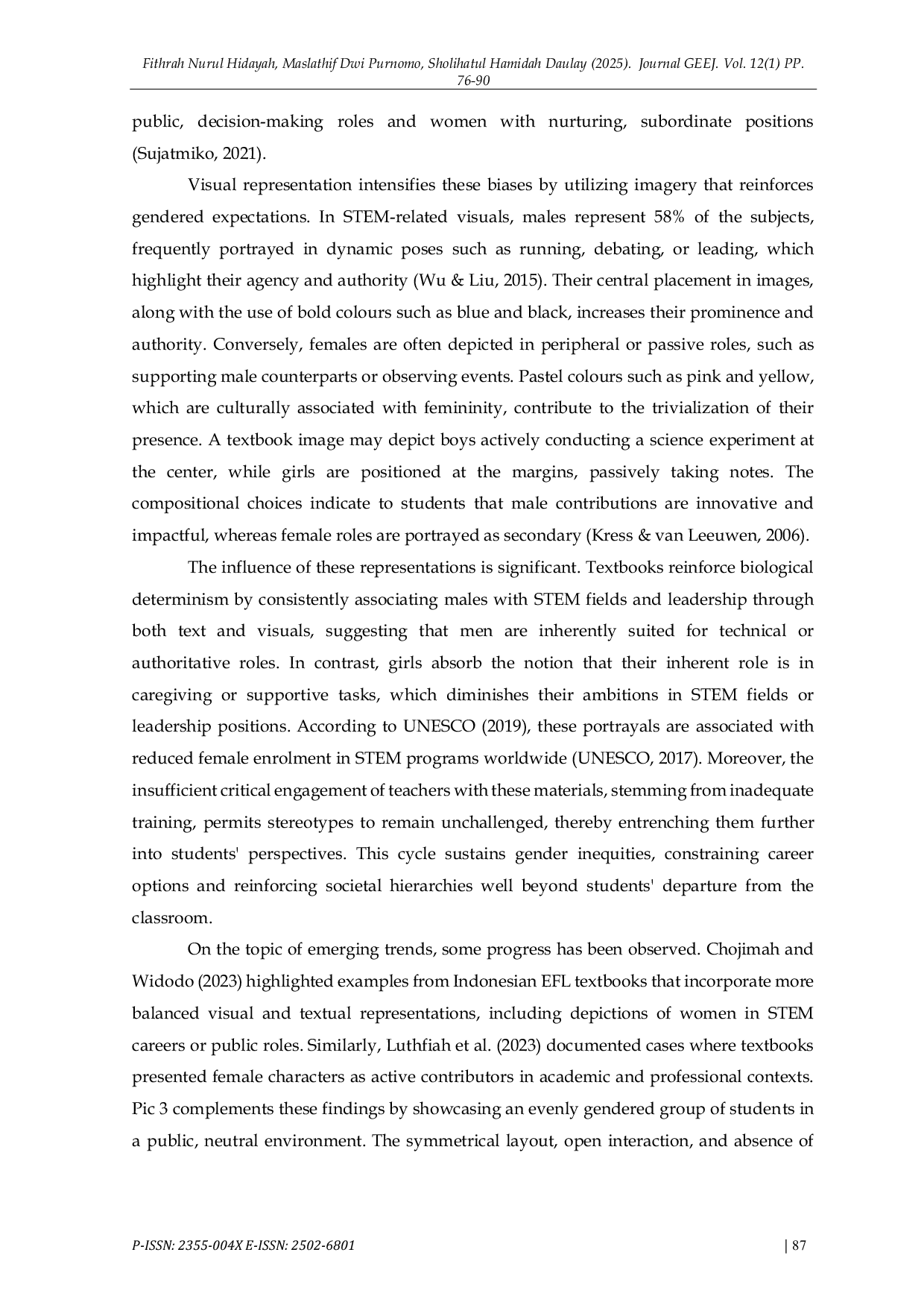 JURIS Multimodality in the English Textbook Images Gender Representation Analysis