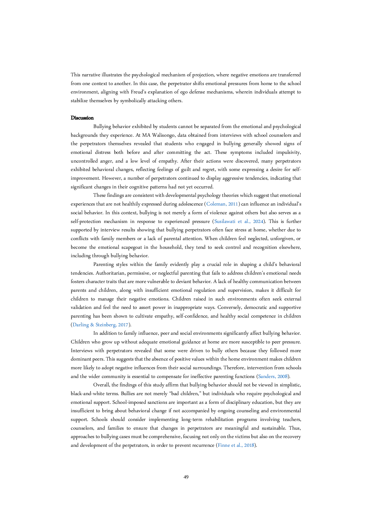 JURIS Emotional and Psychological Impacts on Bullying Perpetrators