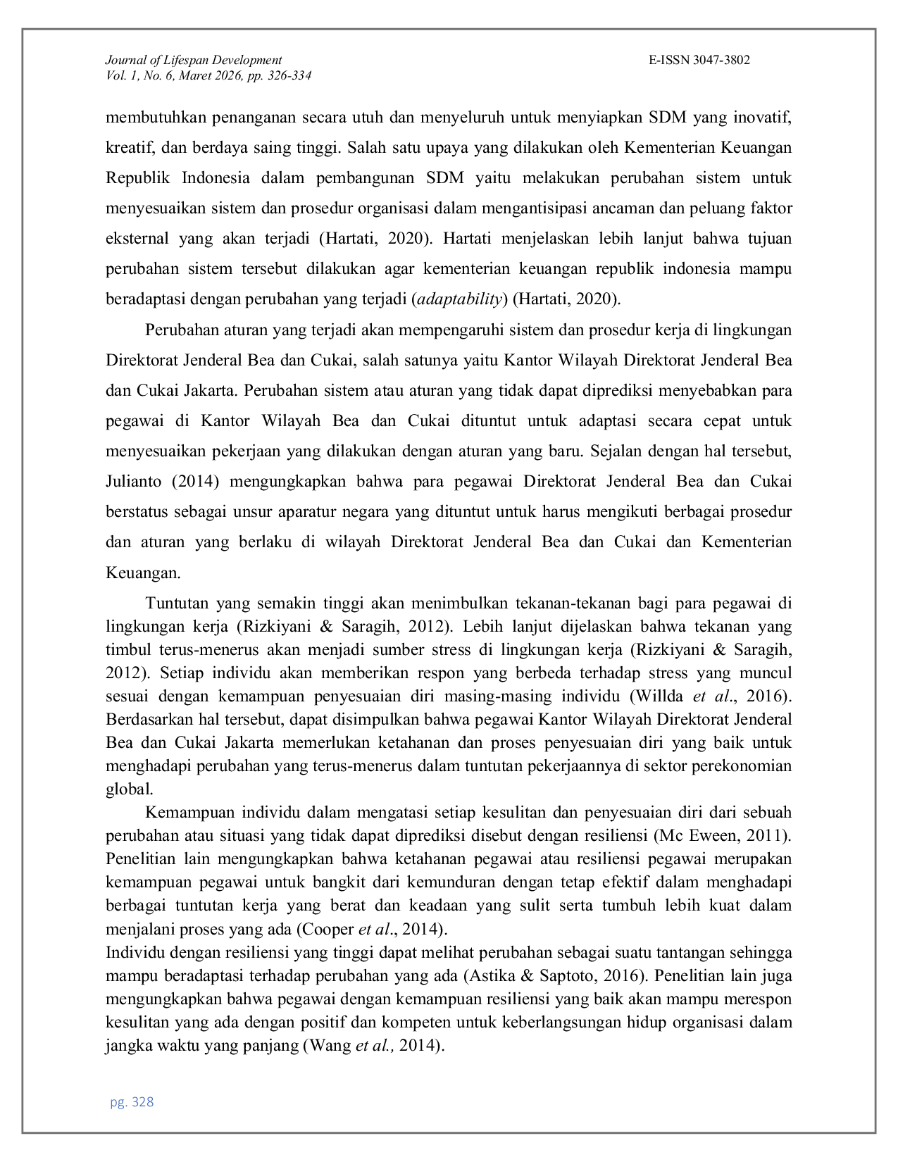 JURIS Psikoedukasi Melalui Leaflet Untuk Meningkatkan Kemampuan Coping Pegawai Kantor Wilayah Direktorat Jenderal Bea dan Cukai Jakarta