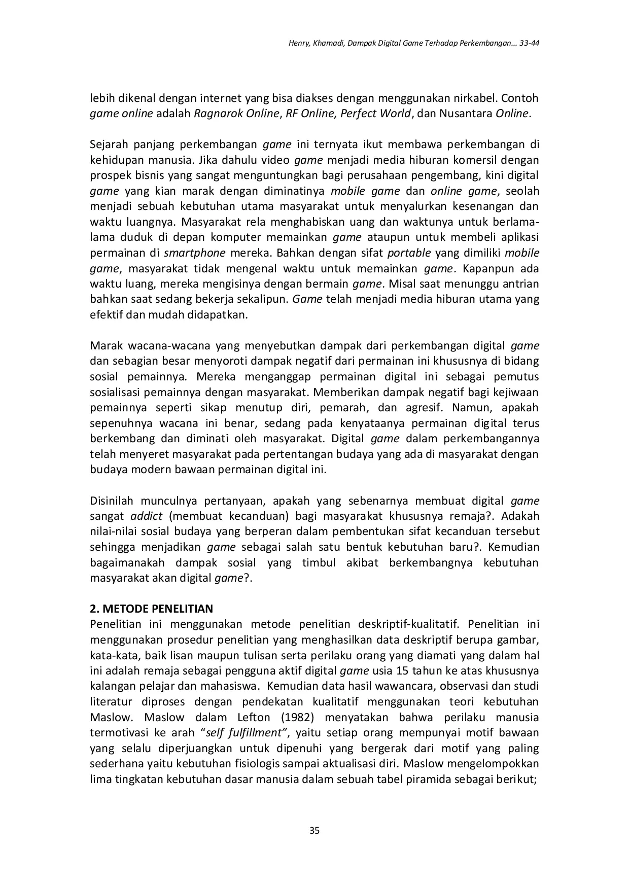 JURIS Dampak Digital Game Terhadap Perkembangan Sosial Budaya Masyarakat