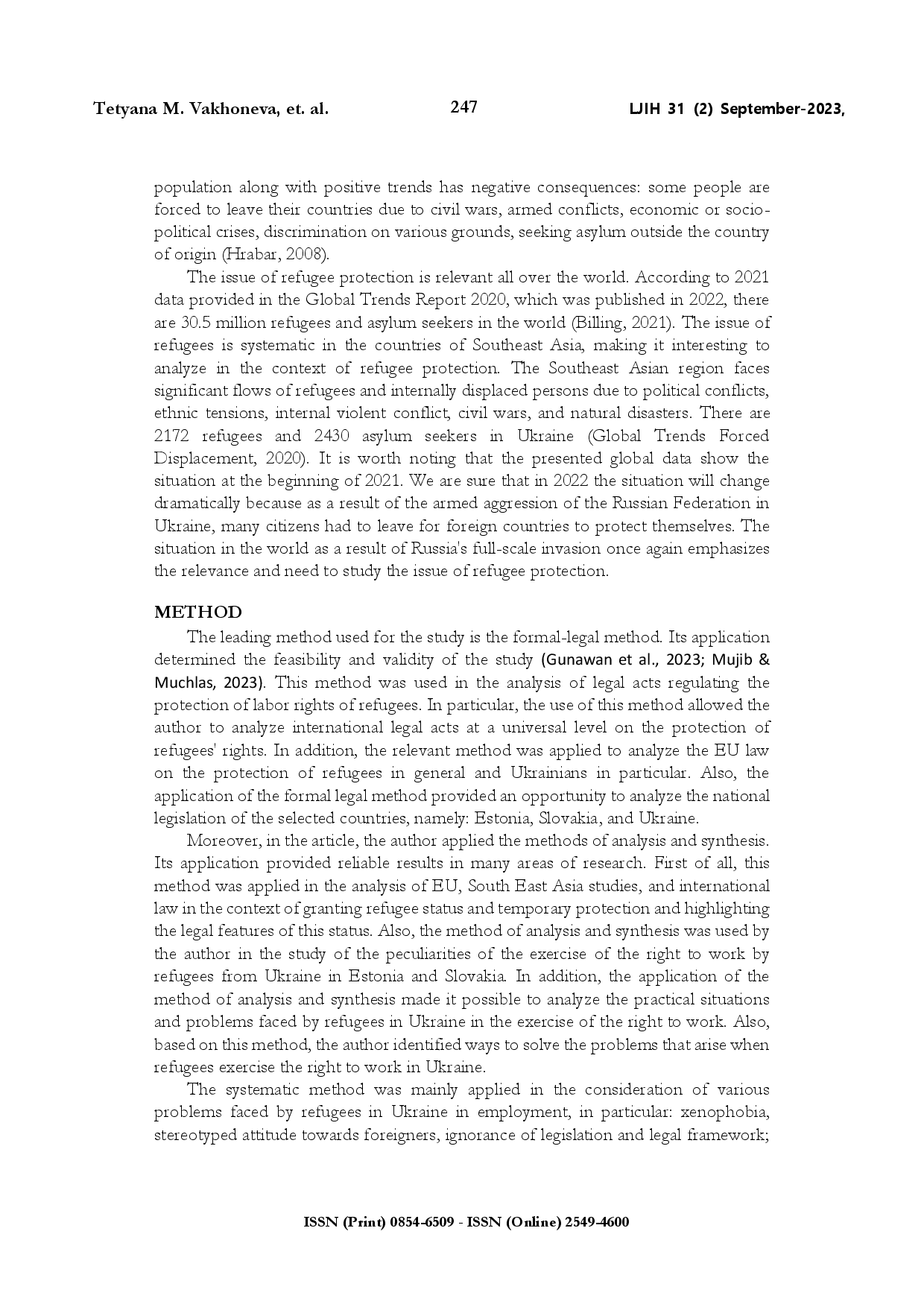 juris Legal challenges to the protection of labor rights of refugees in the digital age