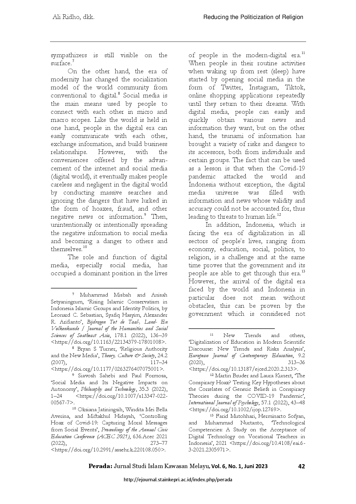 juris Reducing The Politicization Of Religion And Discrimination Against Minority Groups Ahead Of The 2024 Political Year In Indonesia From The Perspective Of Digital Media