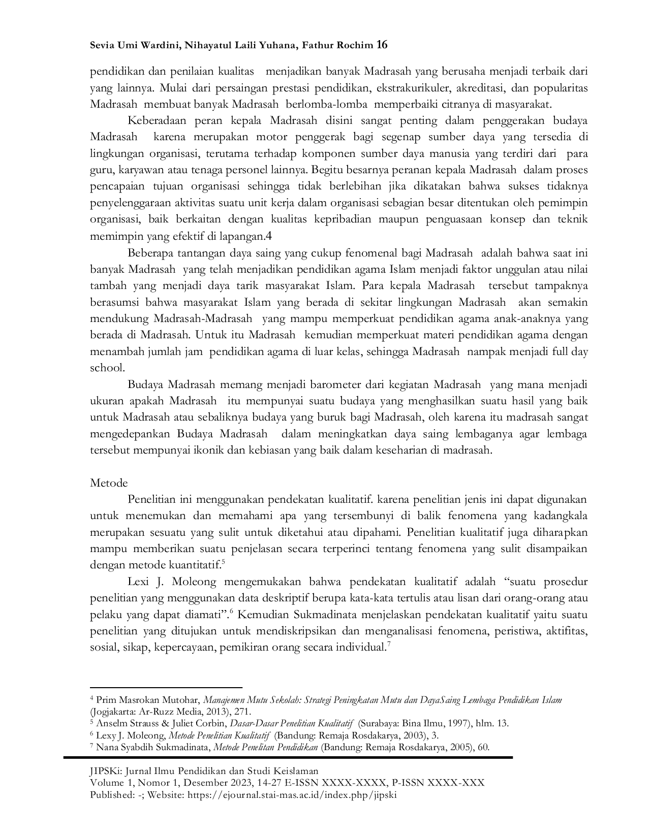 JURIS Program Budaya Madrasah Dalam Meningkatkan Daya Saing Madrasah