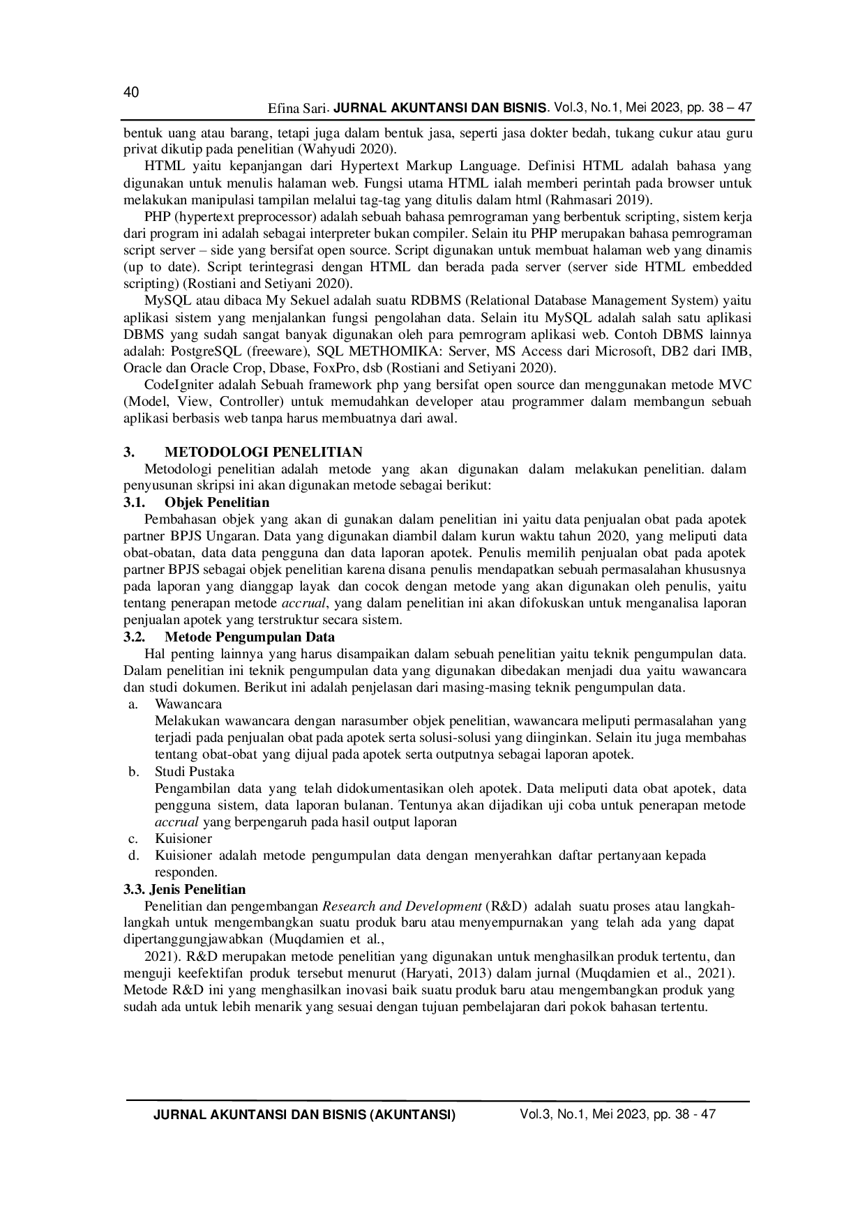 JURIS Sistem Pencatatan Akuntansi Pembayaran Obat Kepada Apotek Partner Bpjs Dengan Metode Accrual Berbasis Web Studi Pada Bpjs Kesehatan Cabang Ungaran