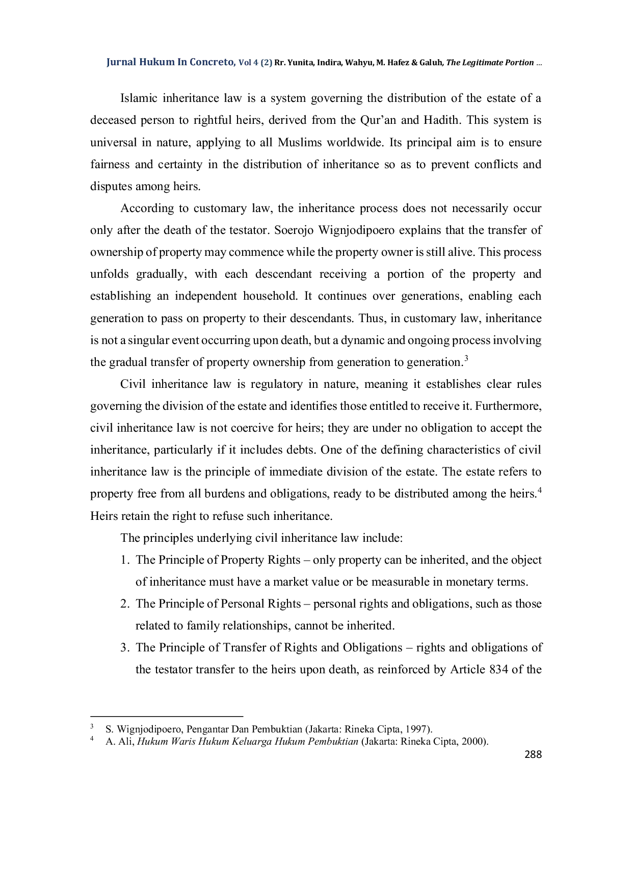 JURIS The Legitimate Portion Legitime Portie of Legitimate Children in Inheritance Distribution A Perspective of Legal Justice Theory in Indonesian Civil Law
