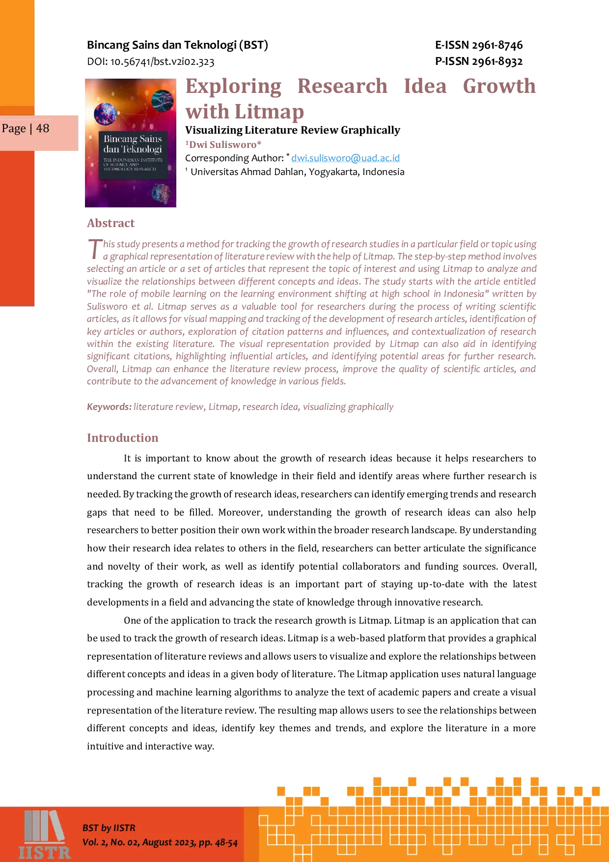 JURIS Exploring Research Idea Growth with Litmap Visualizing Literature Review Graphically