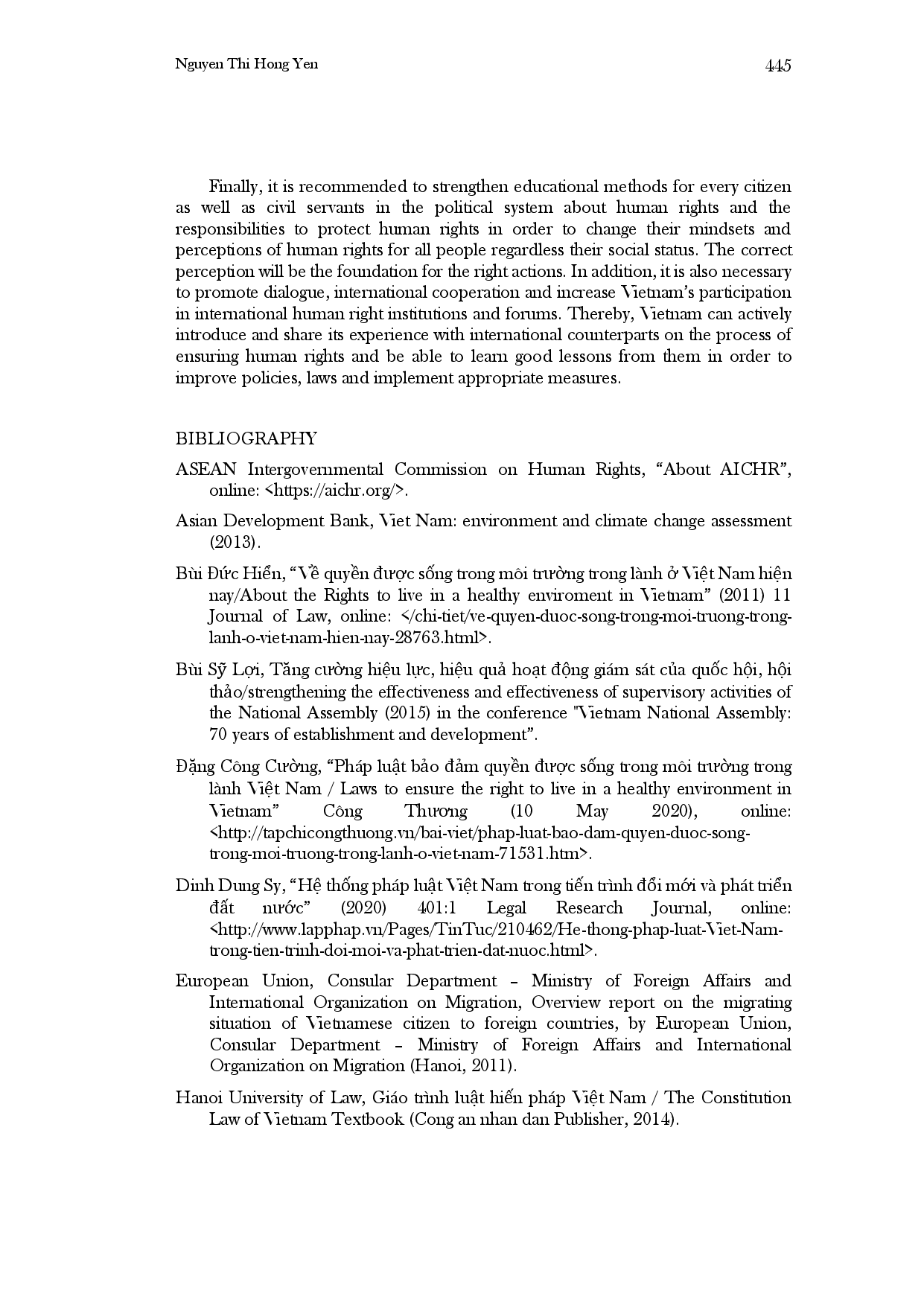 juris Legal System Reform and Challenges on Assurance of Human Rights Standards in Vietnam