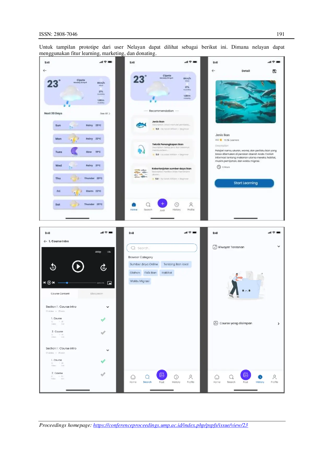JURIS Perancangan User Interface UI dan User Experience UX Blue Economy Application Inovasi Blue Economy dalam Mewujudkan Sustainable Sea