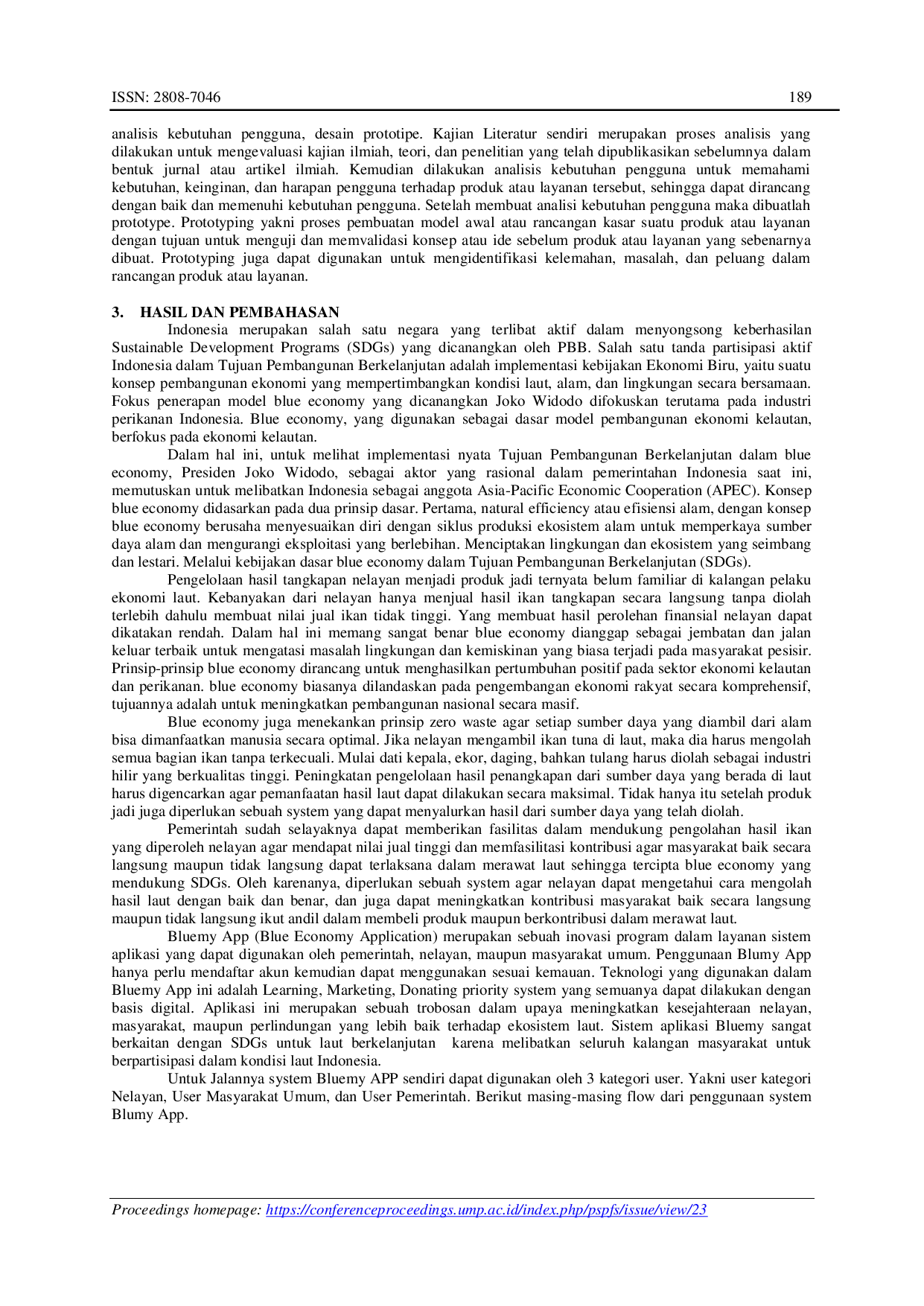 JURIS Perancangan User Interface UI dan User Experience UX Blue Economy Application Inovasi Blue Economy dalam Mewujudkan Sustainable Sea