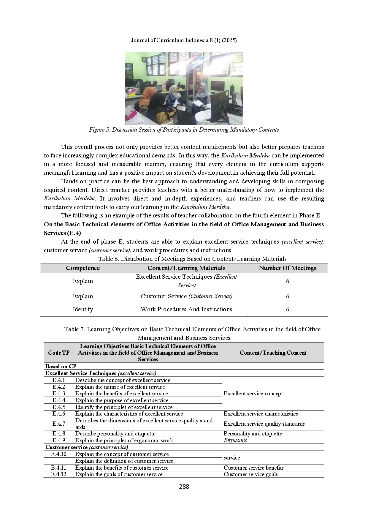 juris Determining Mandatory Contents Per Element Based on Kurikulum Merdeka for Office Management Skills Competency MPLB