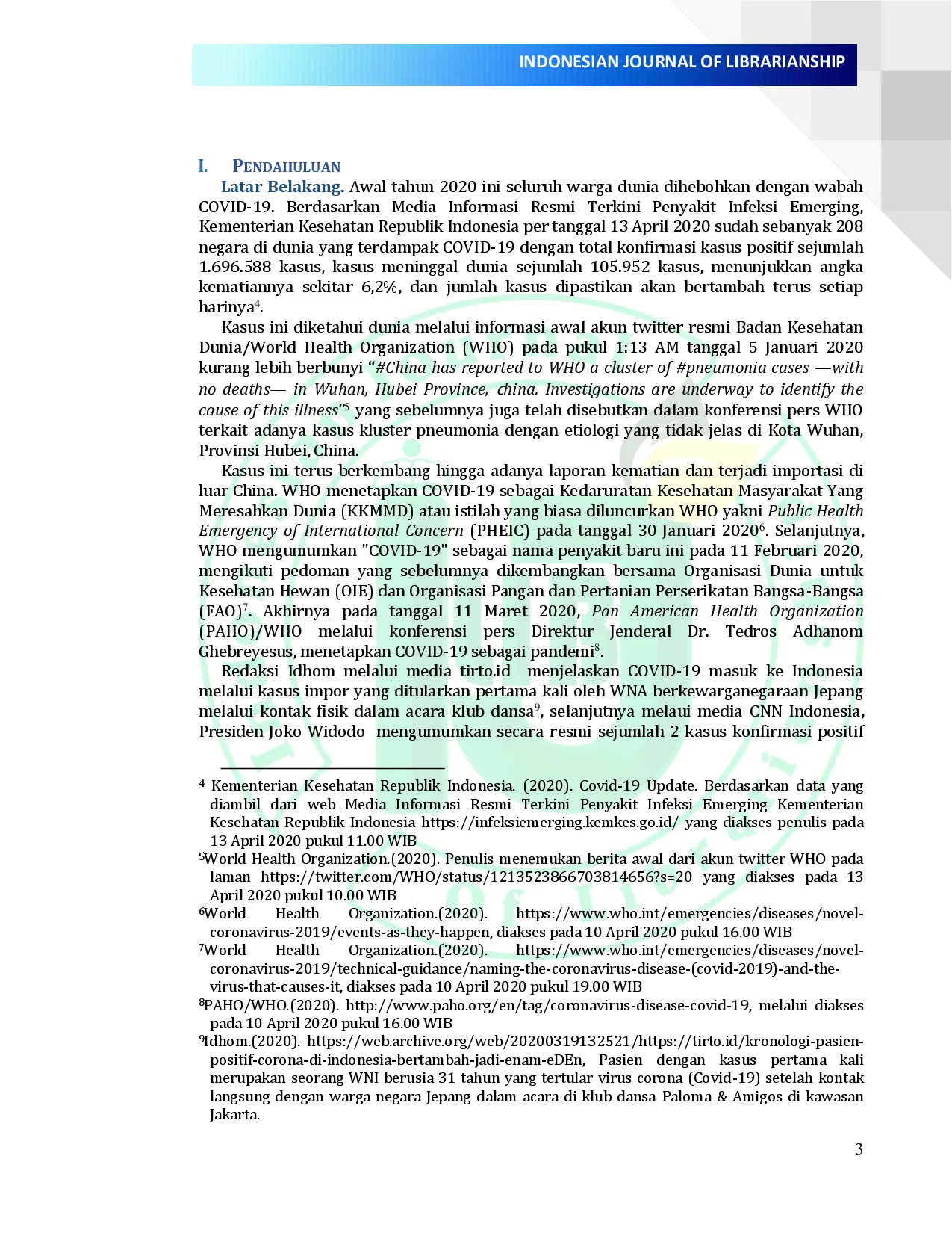 juris LIBRARY SERVICES FROM HOME LSFH A Library Policy to Fight Covid 19 in Governance Institute of Home Affairs