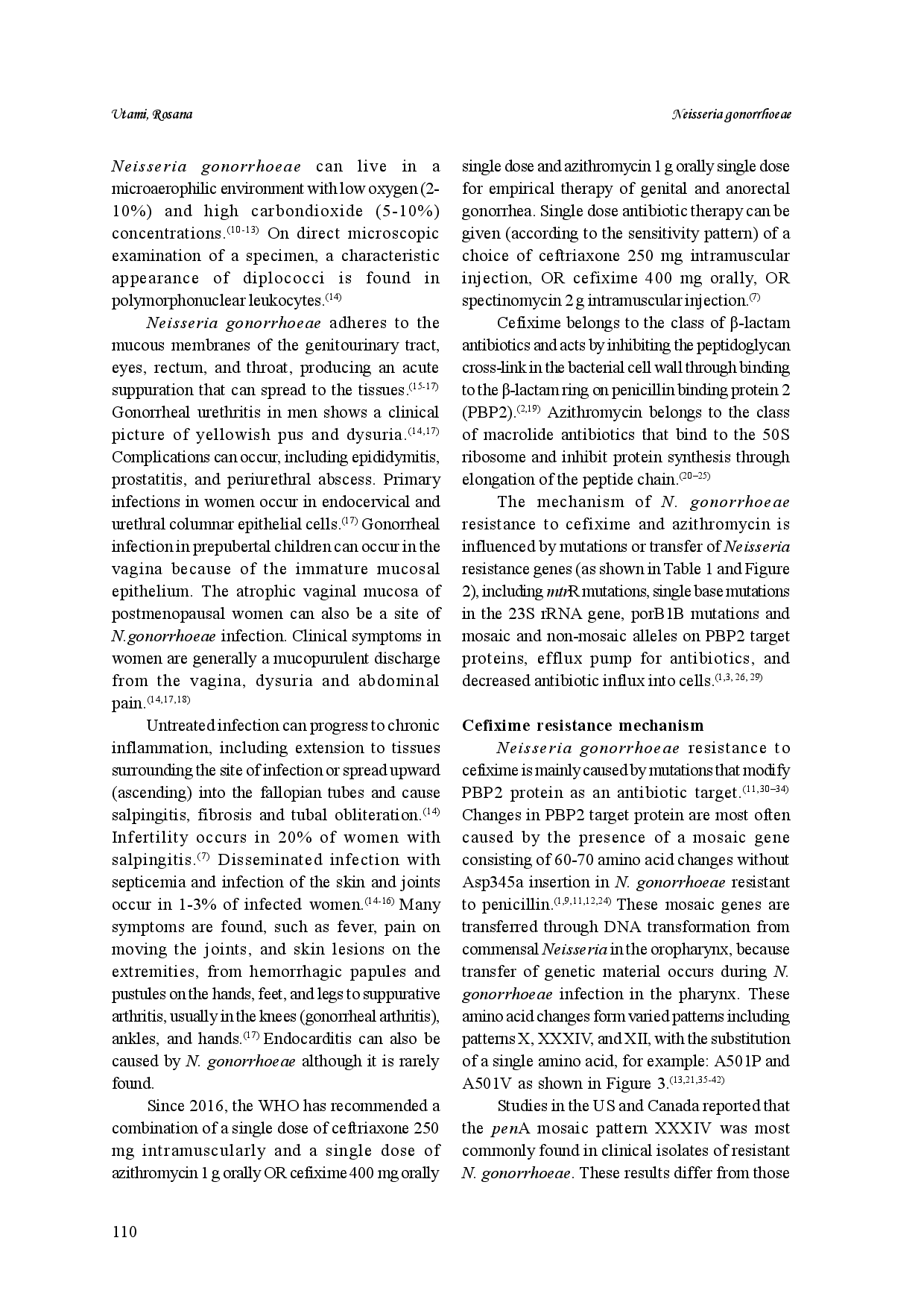 juris Resistance genes of Neisseria gonorrhoeae to cefixime and azithromycin