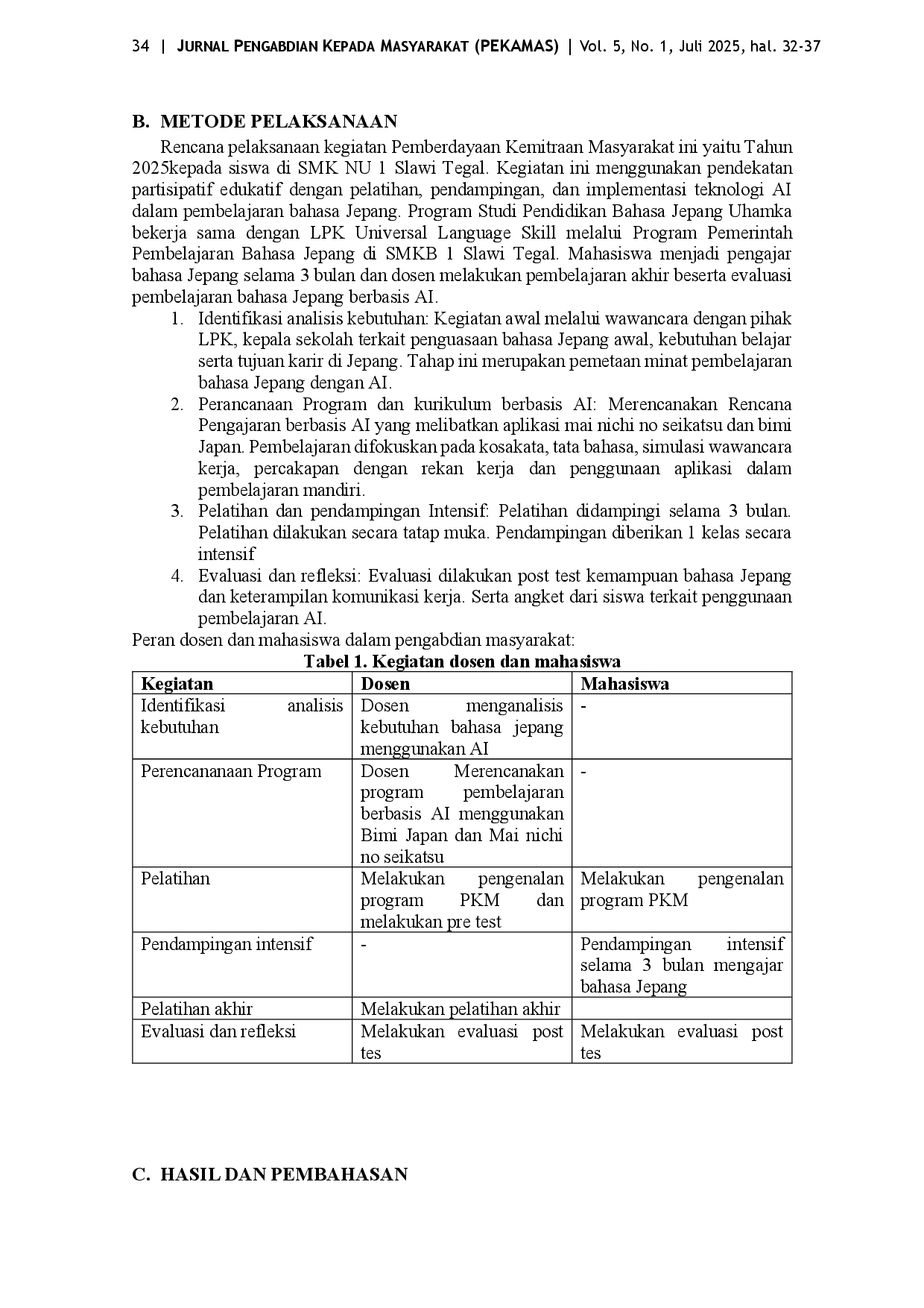 juris Pembelajaran Bahasa Jepang Berbasis AI Bagi Calon Pekerja Migran