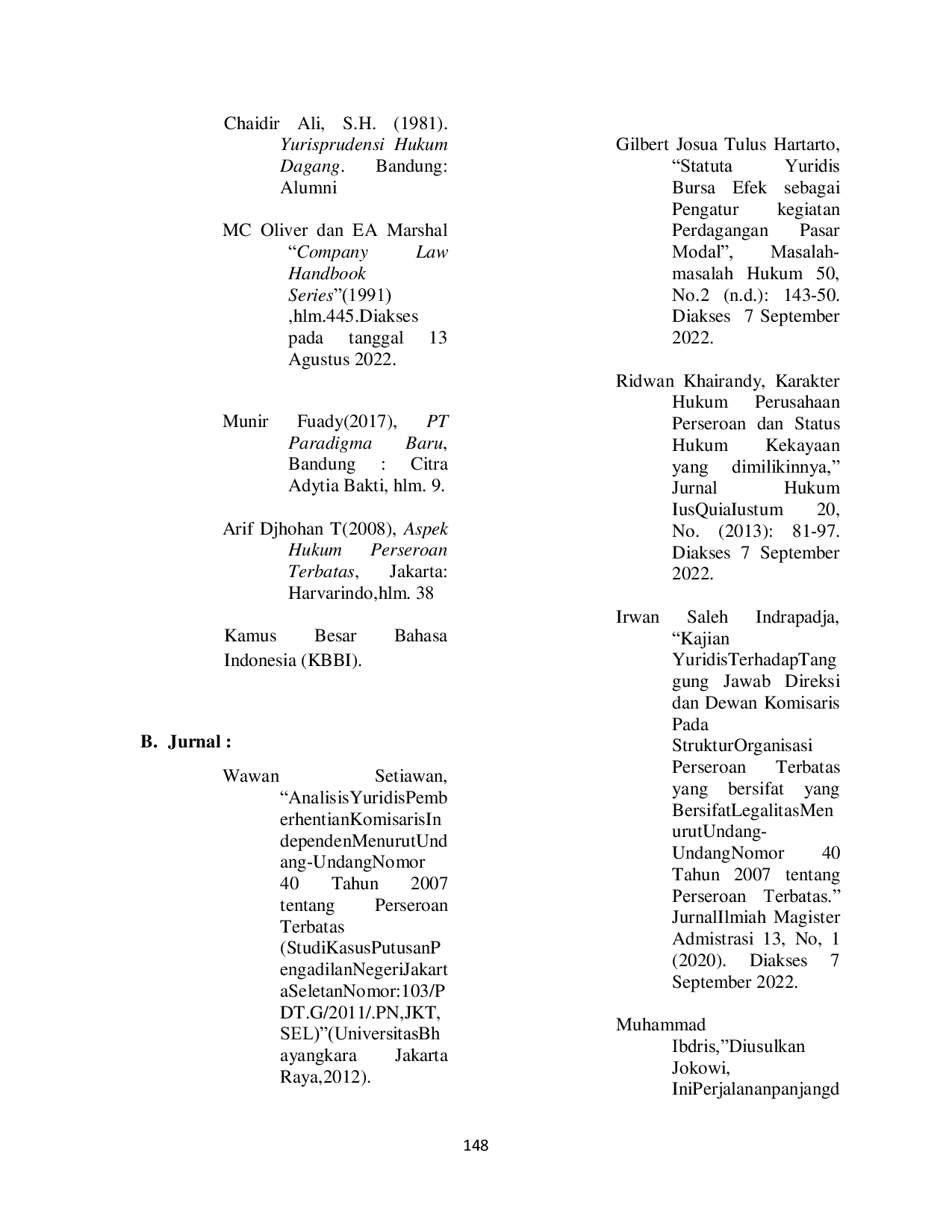 JURIS Pendirian PT Perorangan Berdasarkan Perspektif Peraturan Pemerintah Pengganti Undang Undang Nomor 2 Tahun 2022 tentang Cipta Kerja