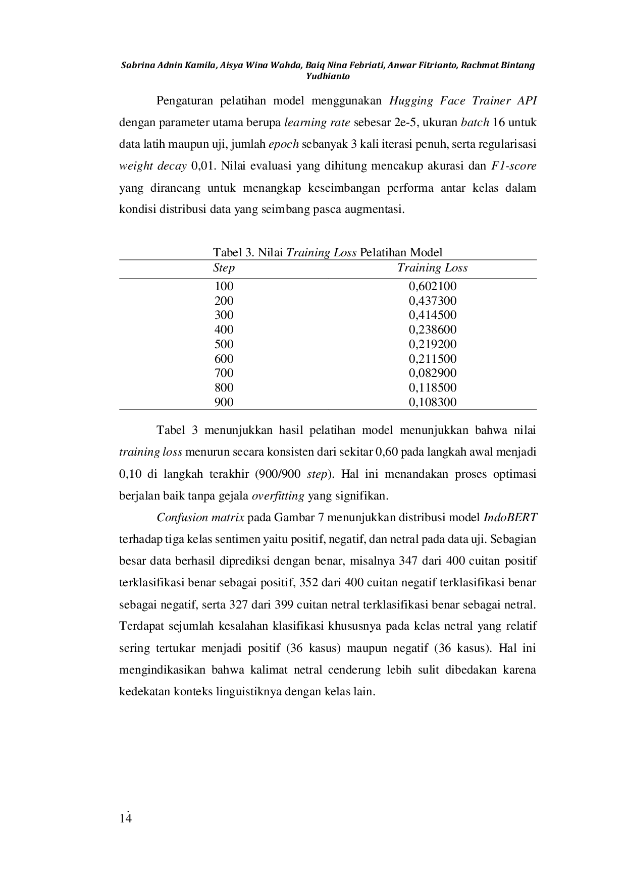 JURIS Augmentasi Gpt 4O Dan Fine Tuning Indobert Untuk Analisis Sentimen Publik Pada Isu Reshuffle Menteri Keuangan