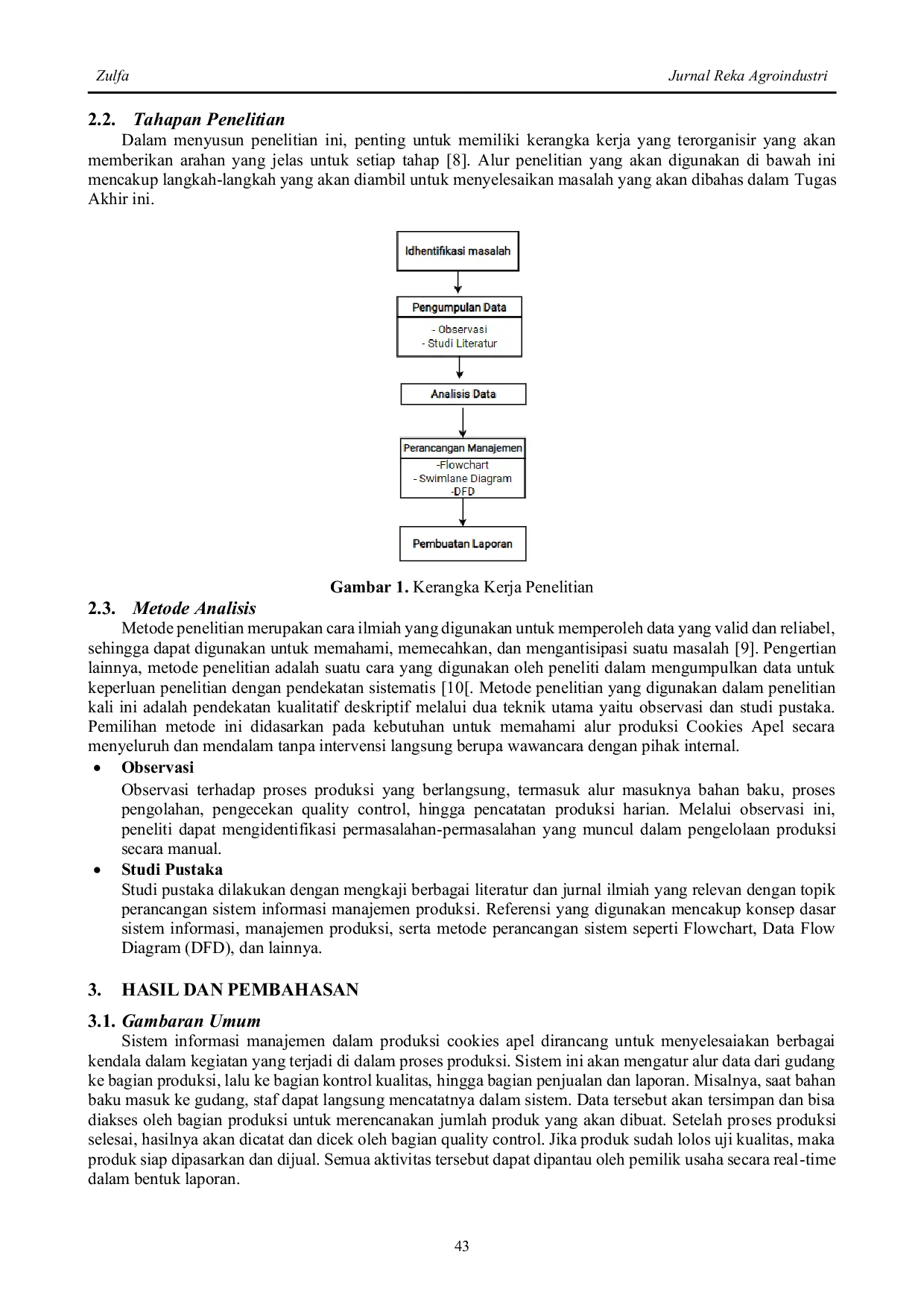 JURIS Perancangan Manajemen Operasional Cookies Apel Berbasis Sistem Informasi