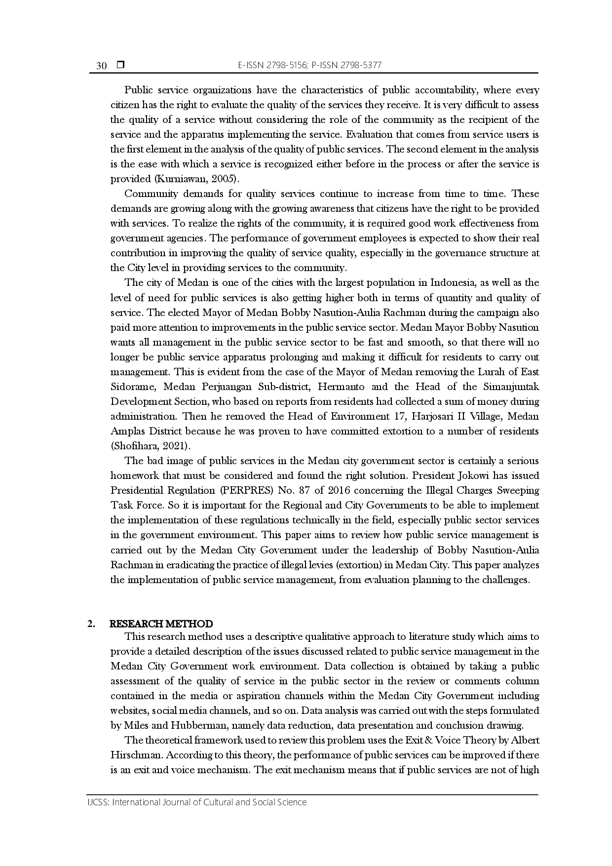 juris The Public Service Management of the Medan City Government in Combating Illegal Charges