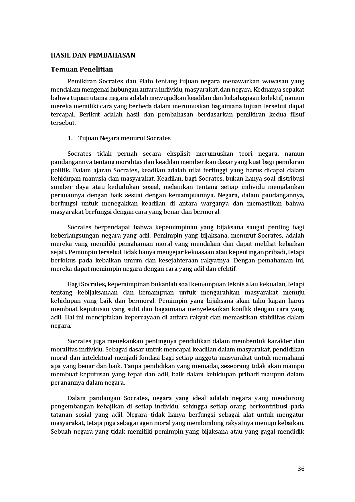 juris Kajian Komprehensif Tujuan Negara Berdasarkan Pemikiran Socrates dan Plato