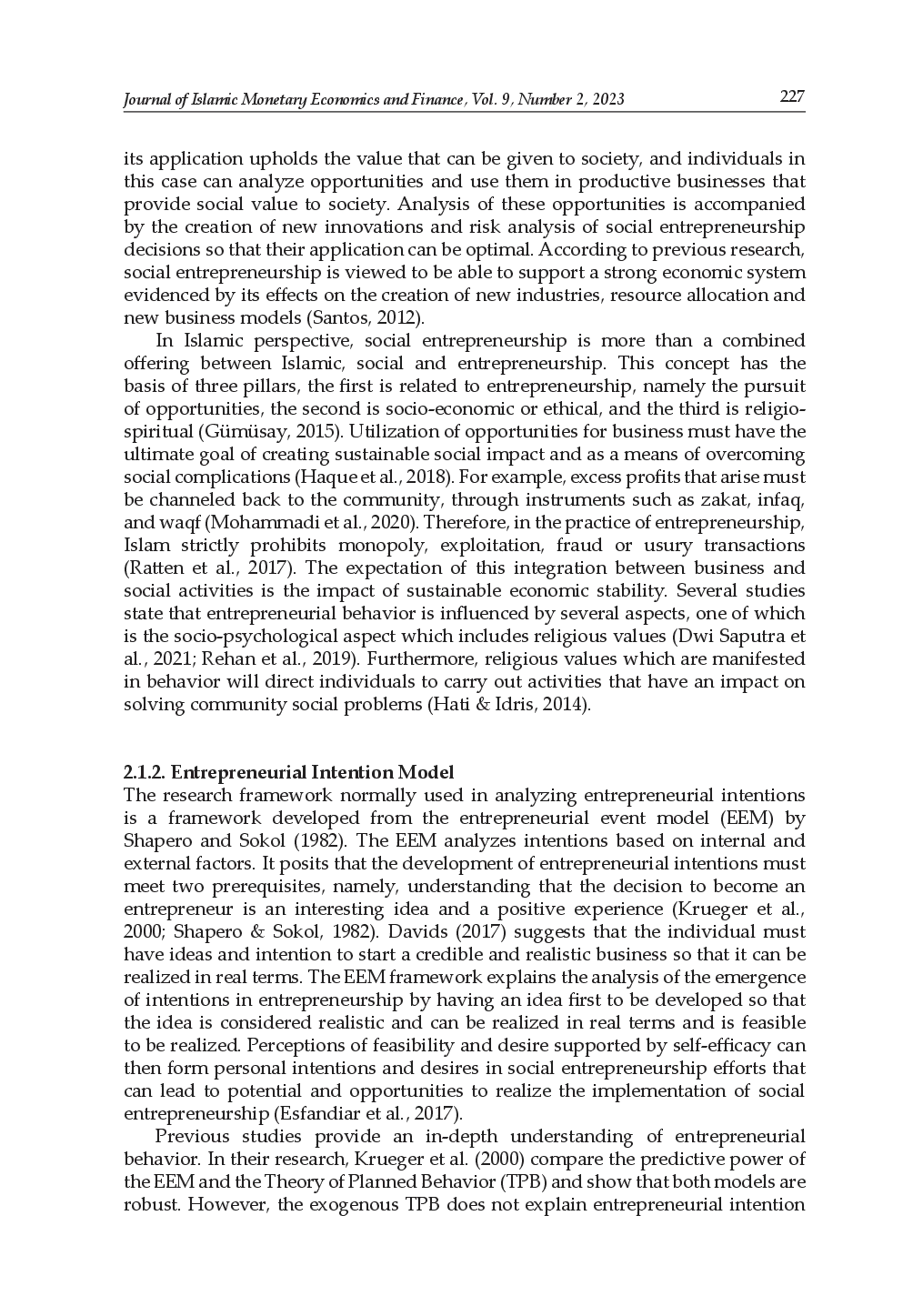 juris Linking Religiosity to Socio Entrepreneurship Intention A Case of Muslim Youth