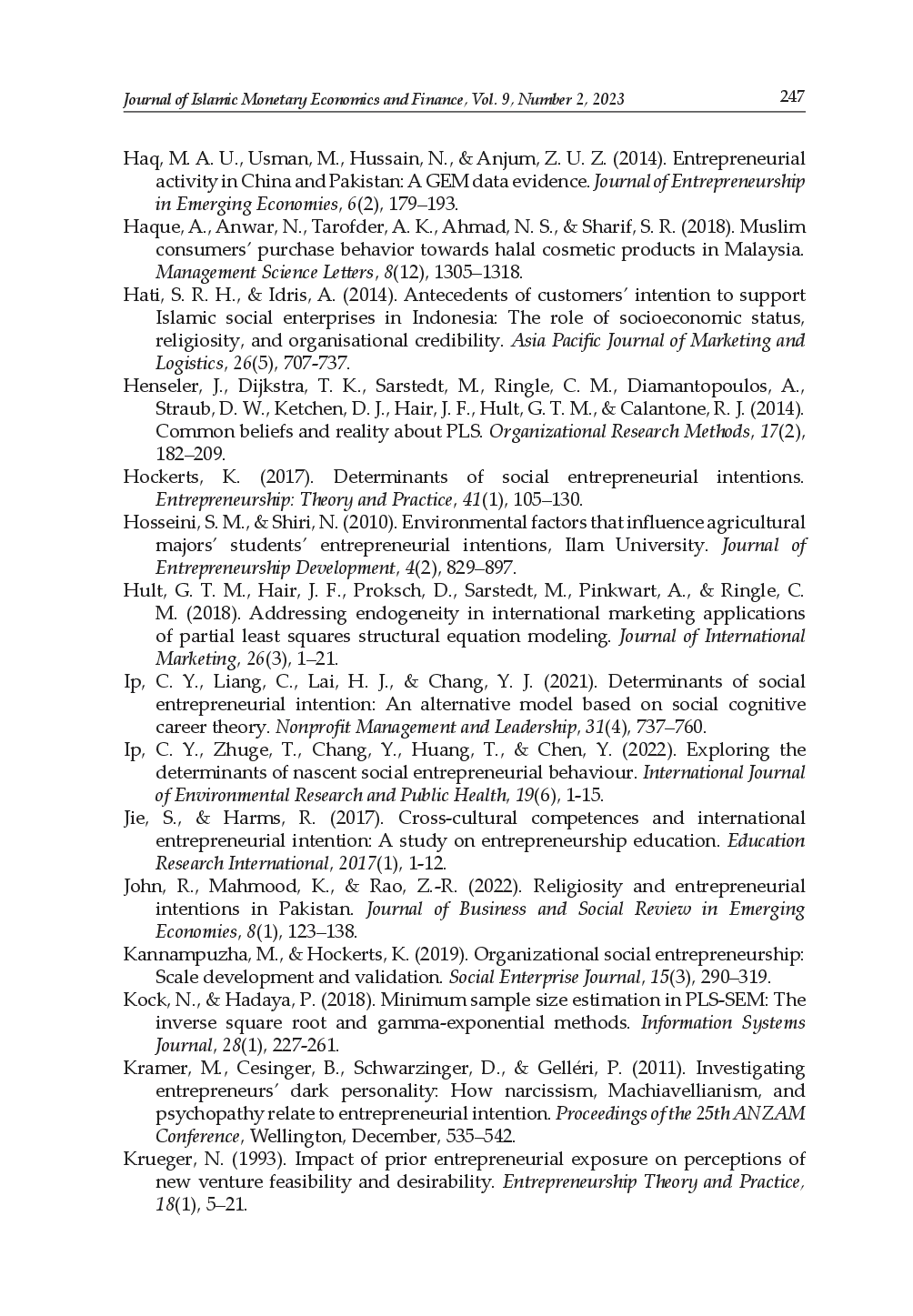 juris Linking Religiosity to Socio Entrepreneurship Intention A Case of Muslim Youth