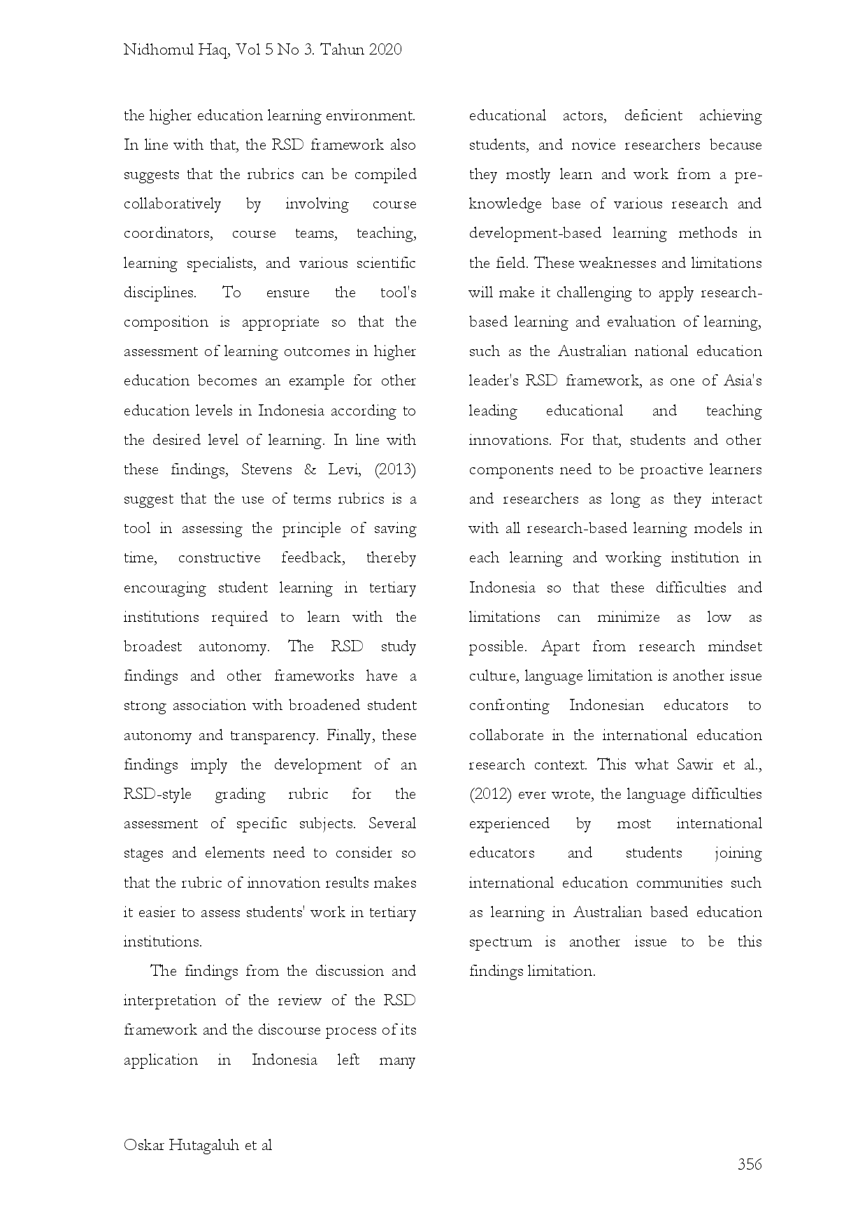 juris How The Research Skills Development Framework May Be Useful For Indonesian Higher Education Learning Practice