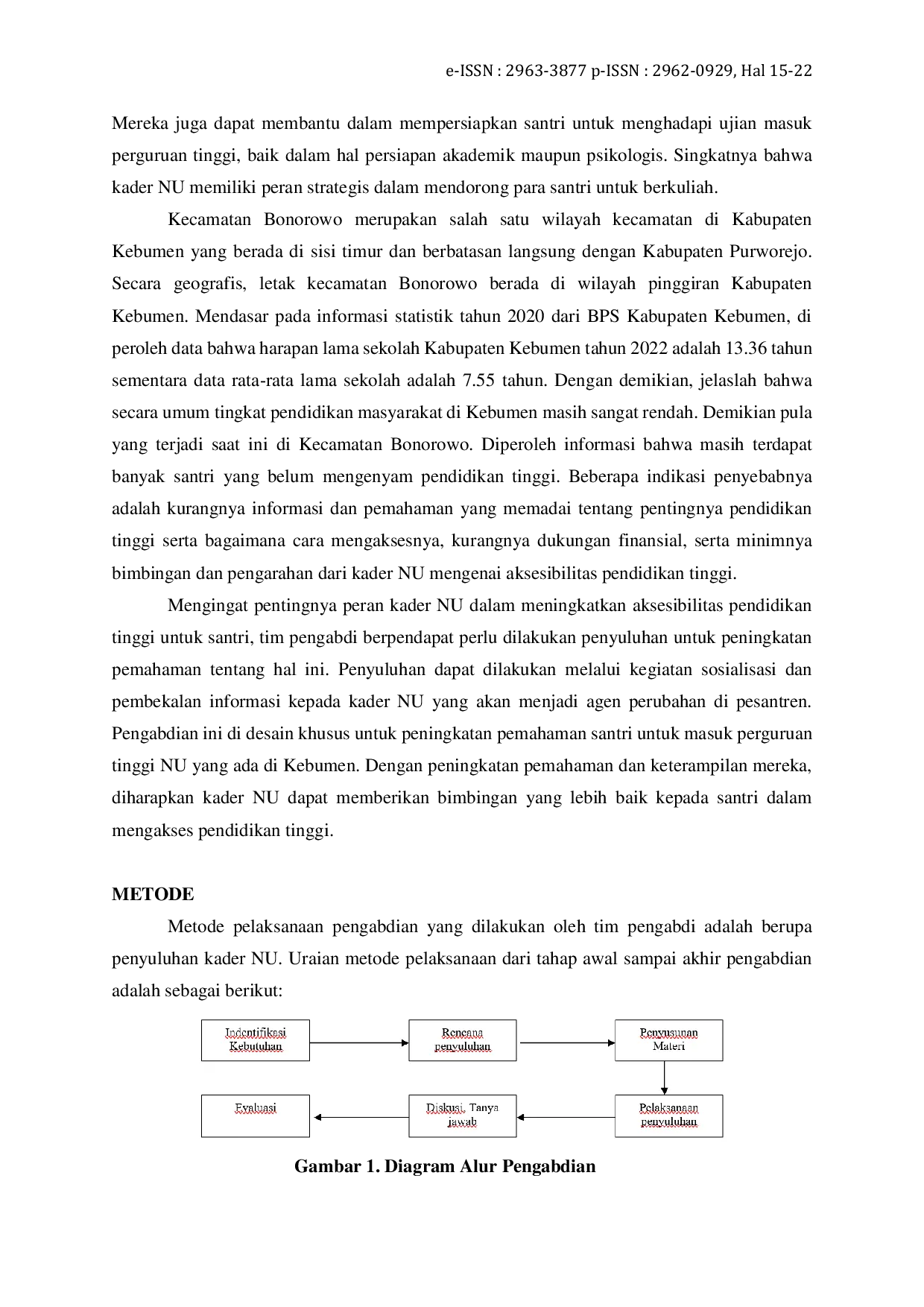 JURIS Penyuluhan Kader Nahdlatul Ulama Untuk Meningkatkan Aksesibilitas Pendidikan Tinggi Santri