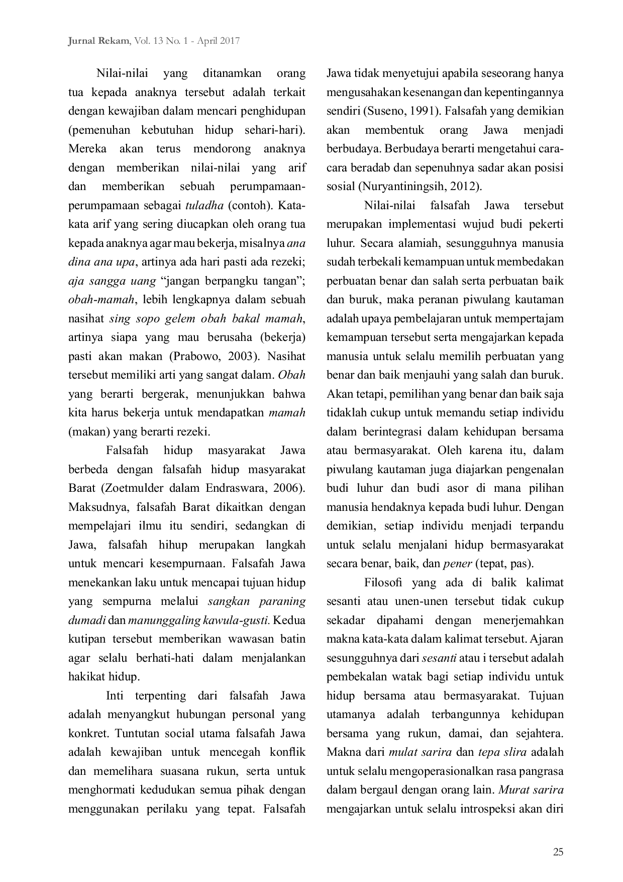 JURIS Animasi Kartun Bertema Falsafah Jawa sebagai Pendidikan Karakter Bagi Anak Usia Dini