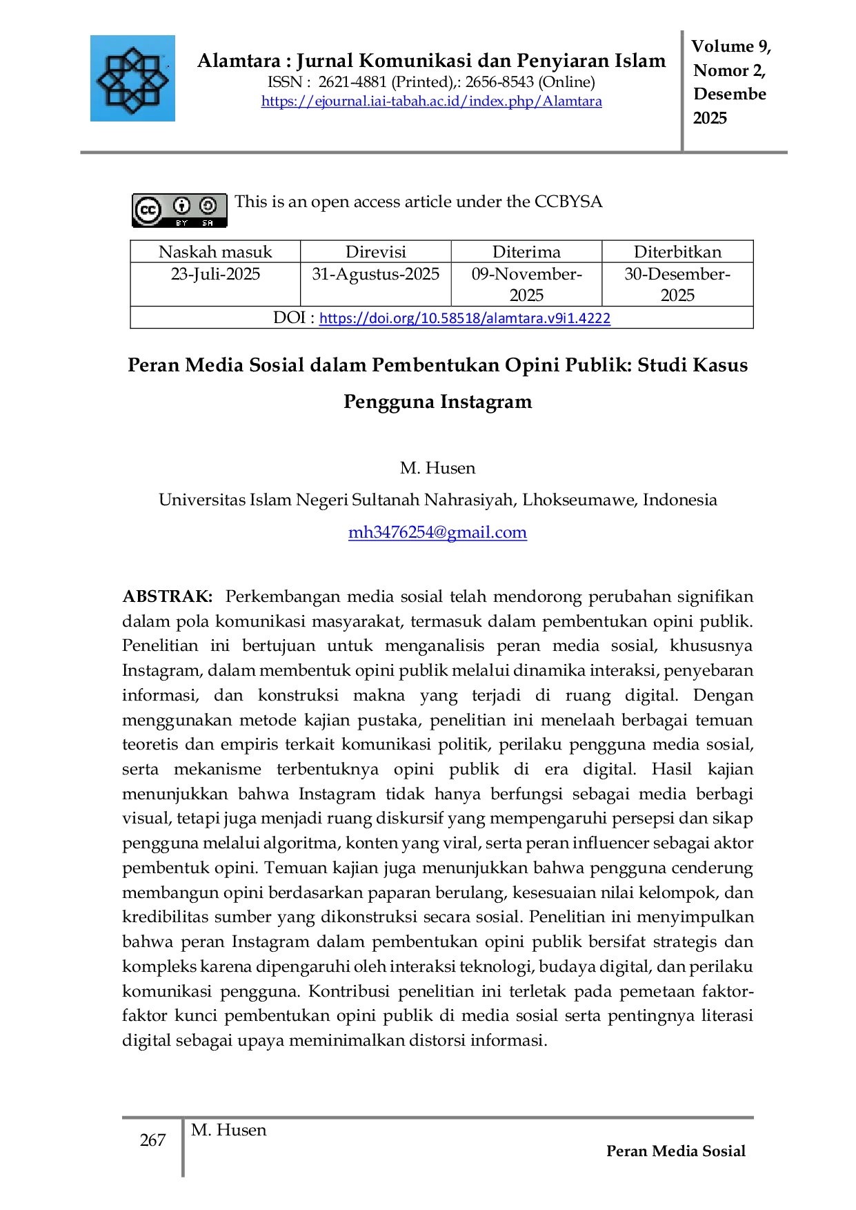 JURIS Peran Media Sosial Dalam Pembentukan Opini Publik Studi Kasus Pengguna Instagram