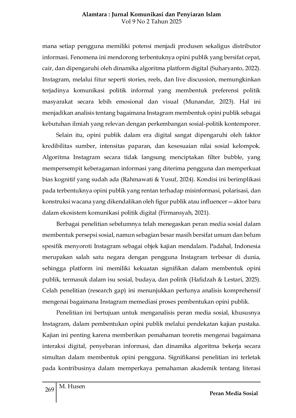 JURIS Peran Media Sosial Dalam Pembentukan Opini Publik Studi Kasus Pengguna Instagram