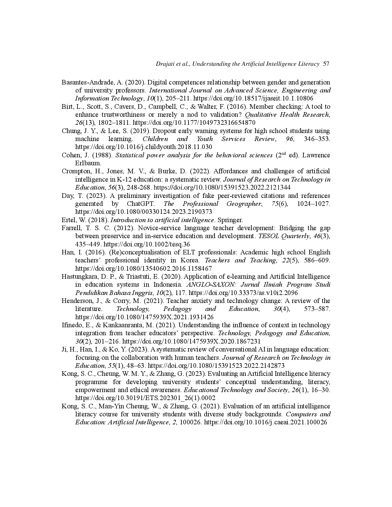 juris Pemahaman Literasi Kecerdasan Buatan Antara Guru Bahasa Inggris Pemula dan Berpengalaman di Indonesia