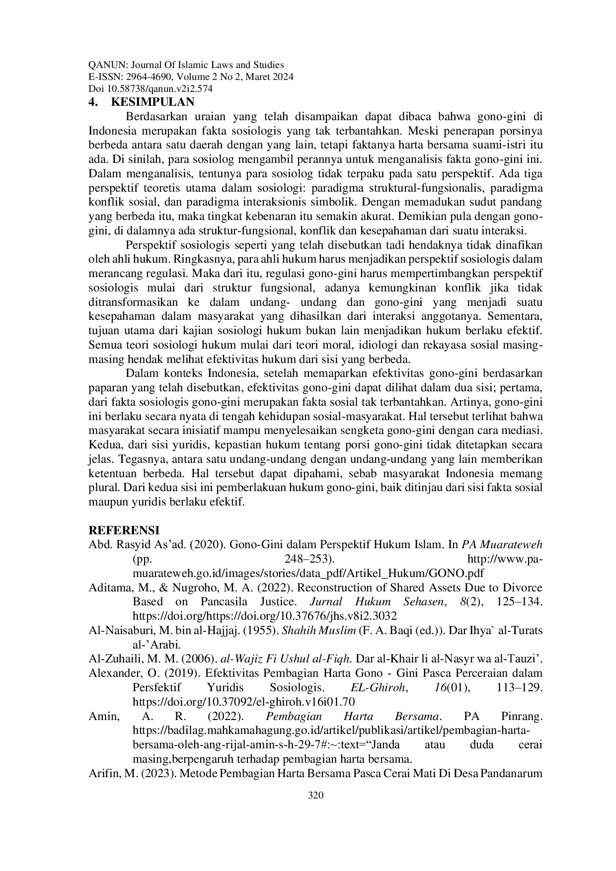 JURIS Harta Gono Gini Dalam Perspektif Sosiologi Hukum