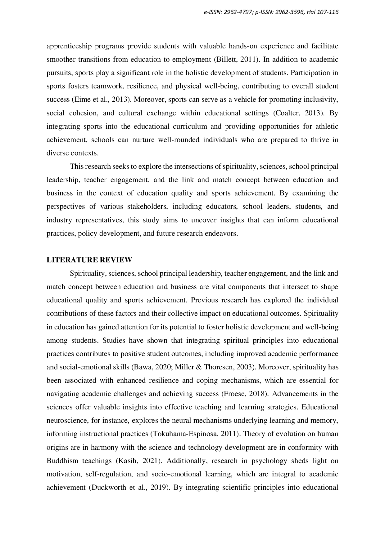 JURIS The Influence of Spirituality Sciences School Principal Leadership Teacher Link Match Concept between the Educational and Bussiness on Education Quality and Sports Achievement