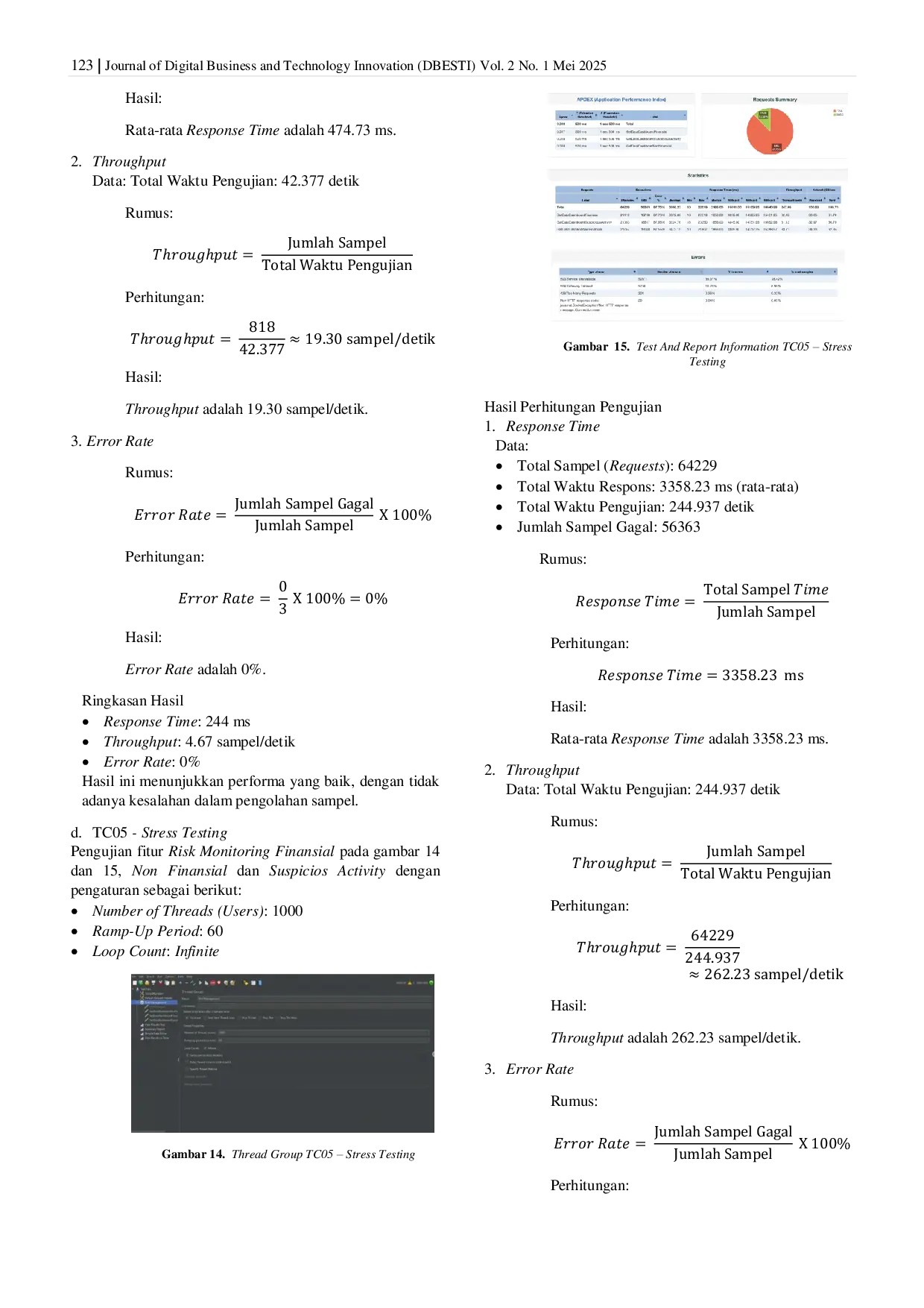 JURIS Evaluasi Pengujian Kinerja Menggunakan JMeter untuk Menunjang Stabilitas Aplikasi Layanan Perbankan pada PT Bank Rakyat Indonesia Tbk