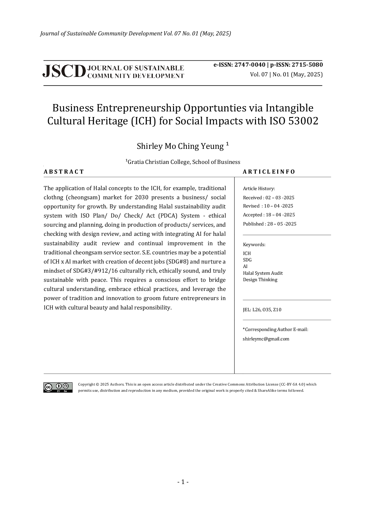 JURIS ICH Entrepreneurship Opportunties via Design Thinking AI and SDGs for 2030