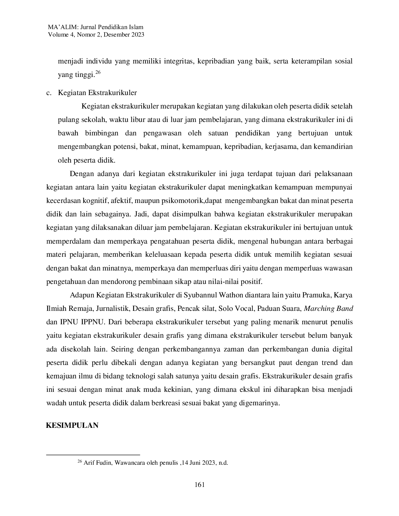 JURIS Strategi Membangun Brand Image Sekolah Berbasis Pesantren Studi di SMA Syubbanol Wathon Secang Magelang