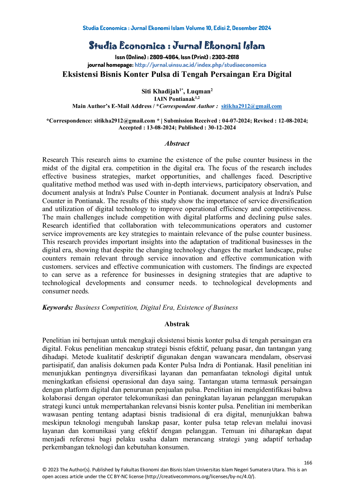 JURIS Eksistensi Bisnis Konter Pulsa di Tengah Persaingan Era Digital