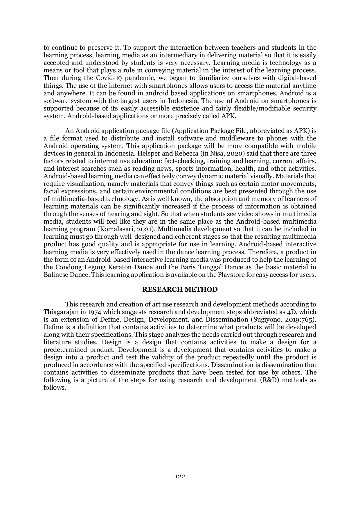 JURIS Android Based Learning Media Development of the Condong Legong Keraton Dance and Baris Tunggal Dance