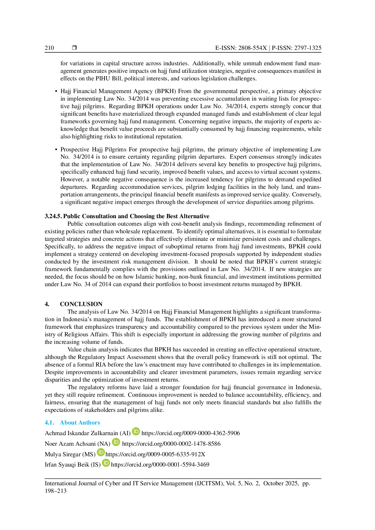 JURIS Enhancing Accountability in Hajj Fund Governance Through Regulatory Impact Analysis and Value Chain Model