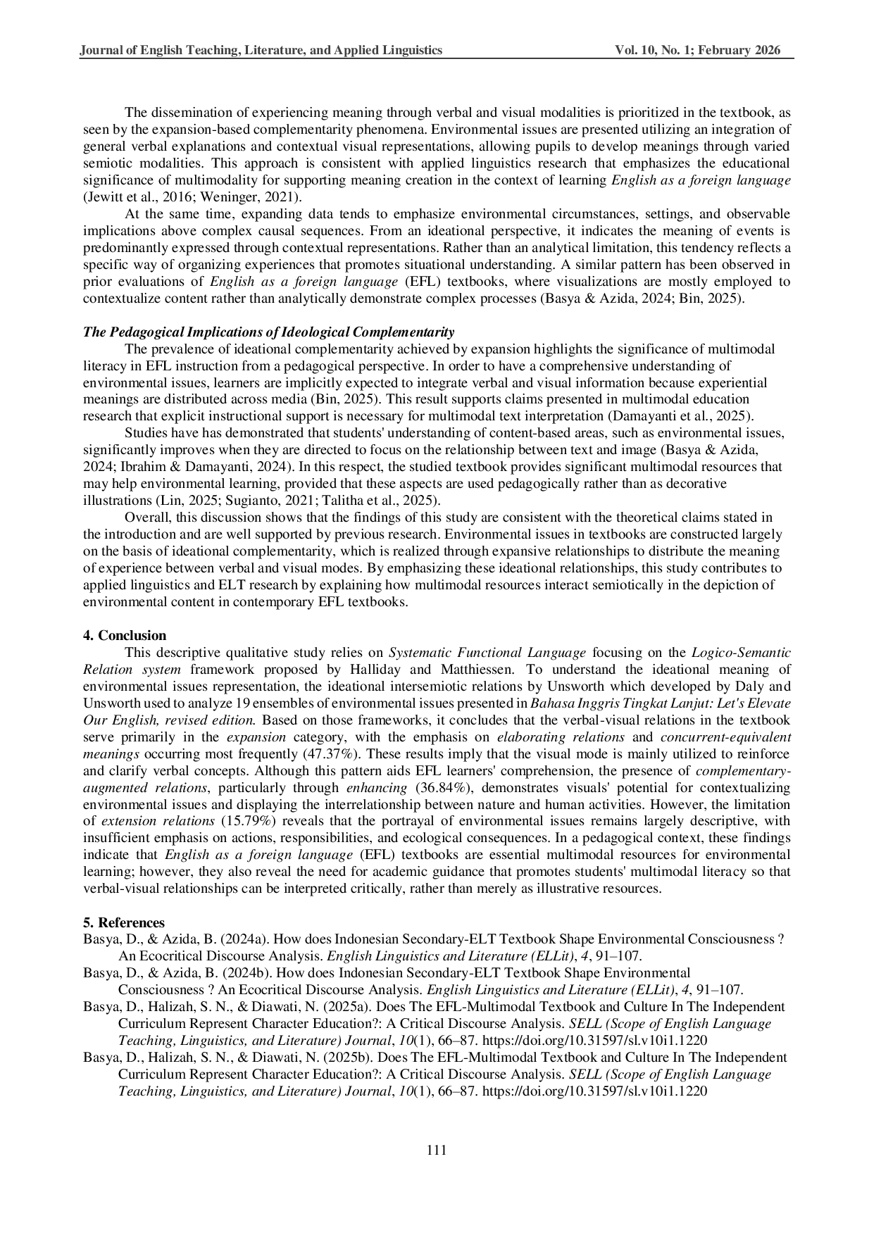 JURIS Verbal Visual Representations of Environmental Issues in an EFL Textbook A Multimodal Analysis