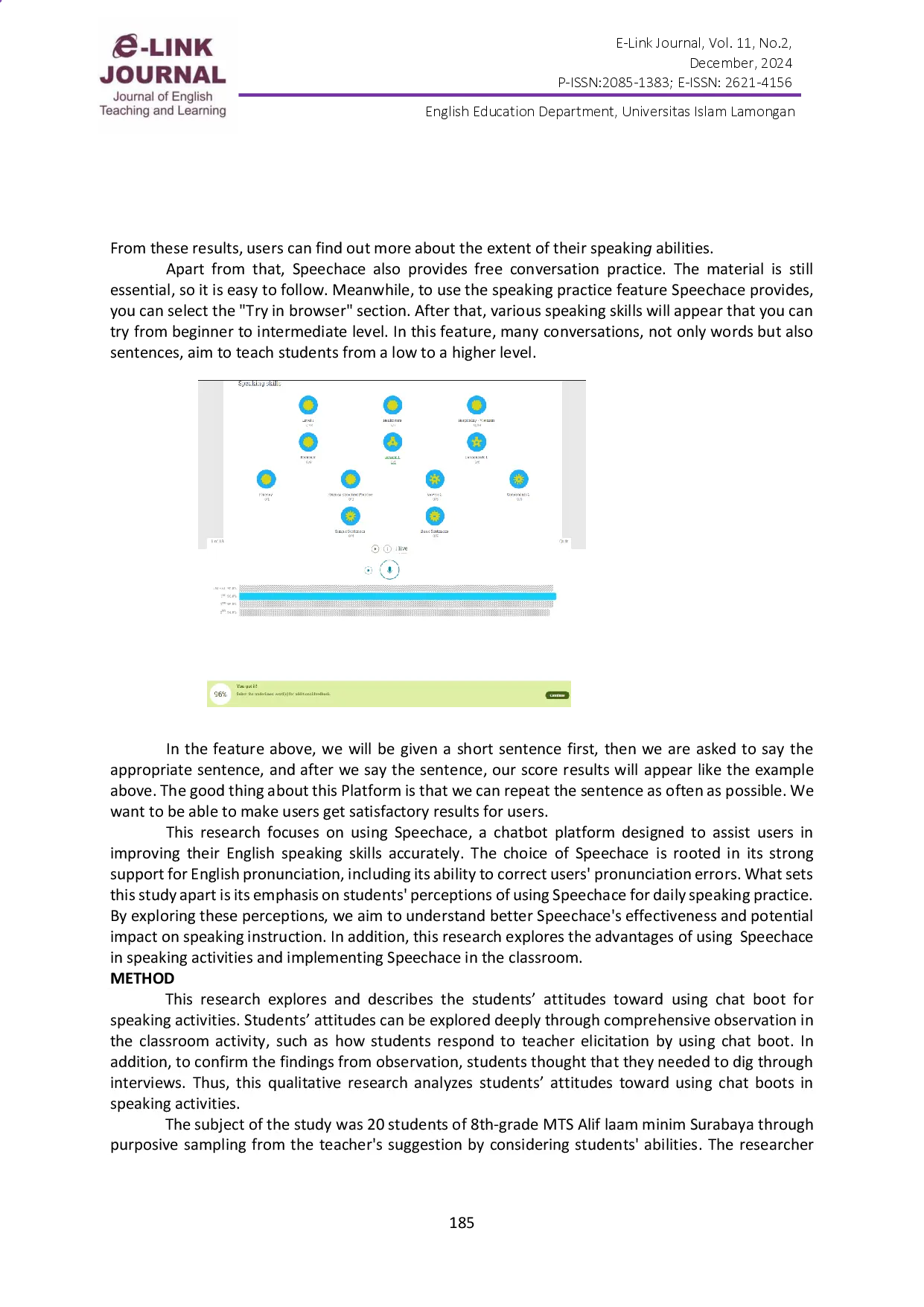 juris Students Attitude in Using Artificial Intelligence Based Speaking Activity in Classroom